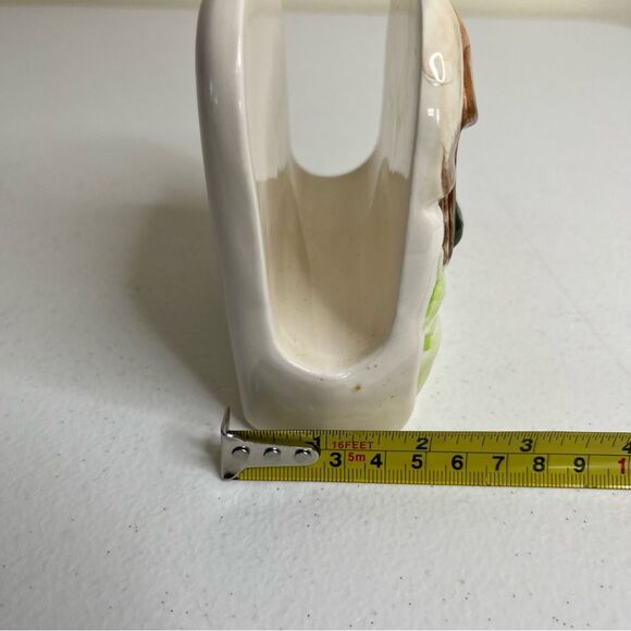 Vintage 1970s Mushroom Frogs Napkin Holder Mid Century Ceramic 4.5 Inch tall - Picture 15 of 16